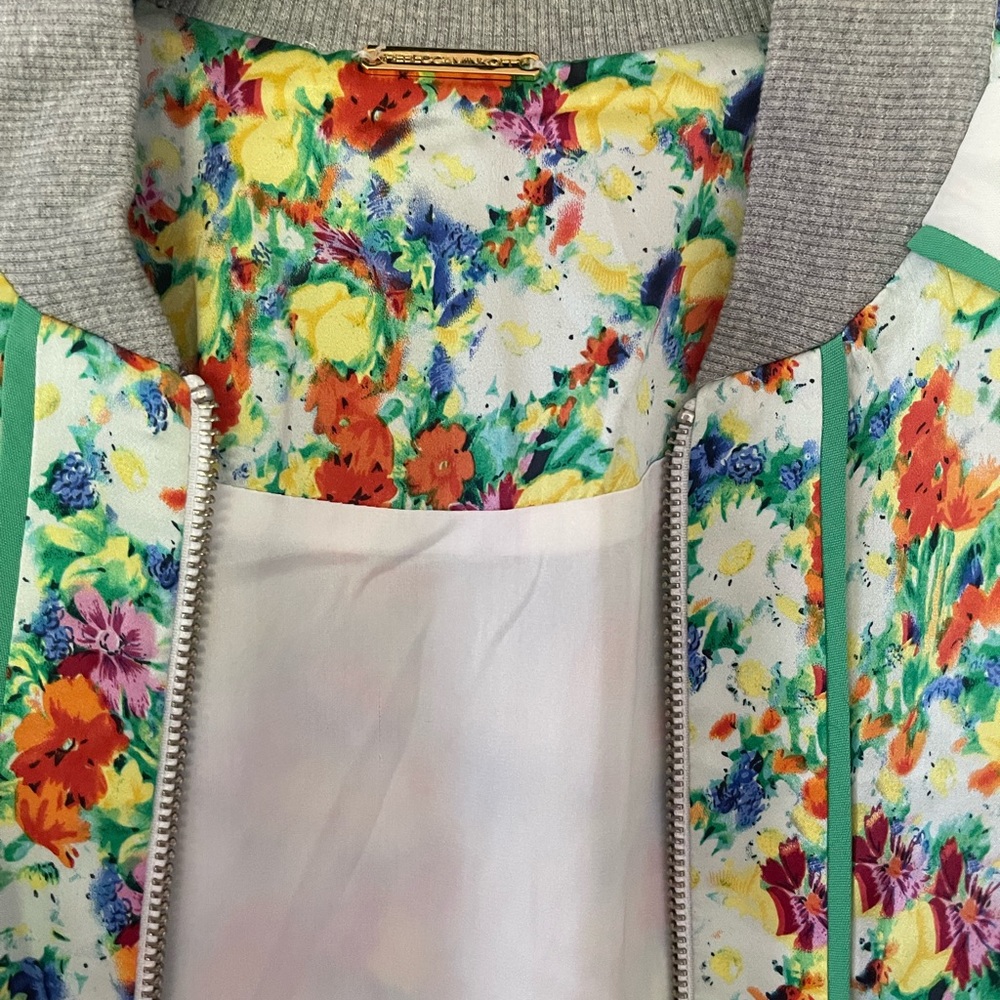 Rebecca Minkoff Silk Zip Up Jacket - Picture 7 of 15
